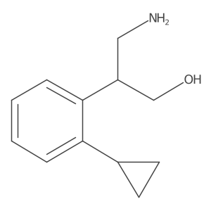 3-Amino-2-(2-cyclopropylphenyl)propan-1-ol Structure