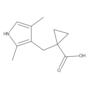 1-[(2,4-dimethyl-1H-pyrrol-3-yl)methyl]cyclopropane-1-carboxylic acid Structure