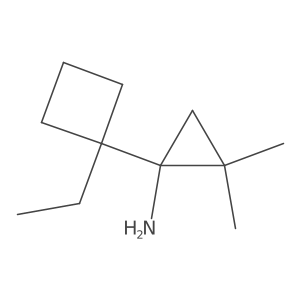 1-(1-Ethylcyclobutyl)-2,2-dimethylcyclopropan-1-amine结构式