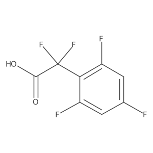 2,2-Difluoro-2-(2,4,6-trifluorophenyl)acetic acid结构式