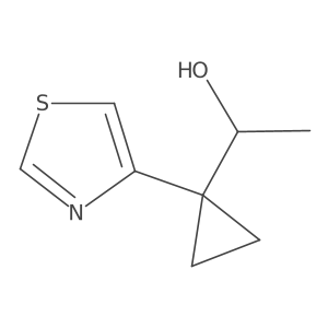 1-[1-(1,3-Thiazol-4-yl)cyclopropyl]ethan-1-ol Structure