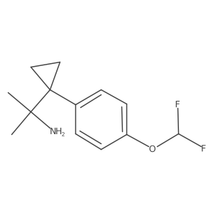 2-{1-[4-(Difluoromethoxy)phenyl]cyclopropyl}propan-2-amine Structure