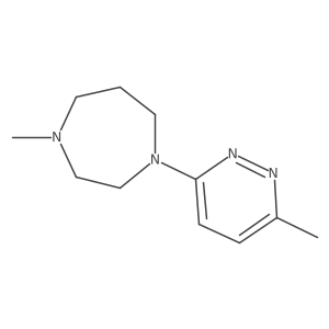 4-Methyl-1-(6-methyl-3-pyridazinyl)-homopiperazine Structure