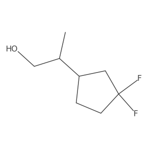(2R)-2-(3,3-Difluorocyclopentyl)propan-1-ol Structure