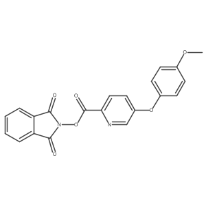 1,3-dioxo-2,3-dihydro-1H-isoindol-2-yl 5-(4-methoxyphenoxy)pyridine-2-carboxylate Structure
