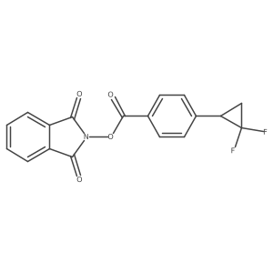 1,3-dioxo-2,3-dihydro-1H-isoindol-2-yl 4-(2,2-difluorocyclopropyl)benzoate结构式