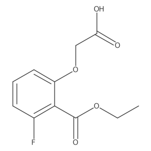 2-(Carboxymethoxy)-6-fluorobenzoic acid 1-ethyl ester Structure