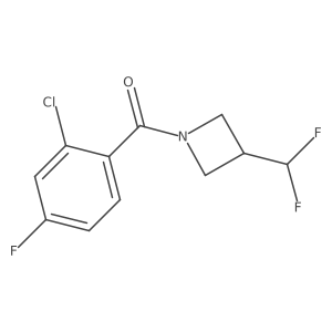 (2-Chloro-4-fluorophenyl)(3-(difluoromethyl)azetidin-1-yl)methanone Structure