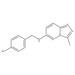 N-[(4-bromophenyl)methyl]-3-methyl-[1,2,4]triazolo[4,3-b]pyridazin-6-amine结构式