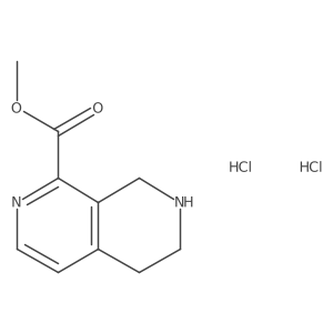 Methyl 5,6,7,8-tetrahydro-2,7-naphthyridine-1-carboxylate;dihydrochloride结构式