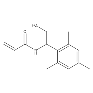 N-[2-Hydroxy-1-(2,4,6-trimethylphenyl)ethyl]prop-2-enamide Structure
