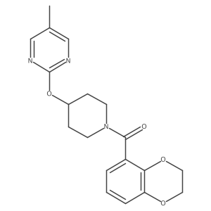 2-{[1-(2,3-Dihydro-1,4-benzodioxine-5-carbonyl)piperidin-4-yl]oxy}-5-methylpyrimidine Structure
