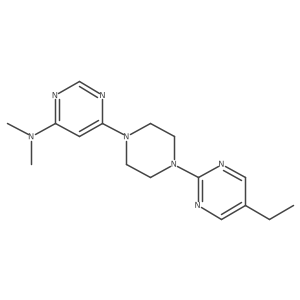 6-[4-(5-Ethylpyrimidin-2-yl)piperazin-1-yl]-N,N-dimethylpyrimidin-4-amine Structure