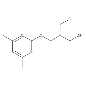 2-[3-Amino-2-(chloromethyl)propoxy]-4,6-dimethylpyrimidine结构式