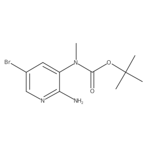 Tert-butyl (2-amino-5-bromopyridin-3-yl)(methyl)carbamate Structure