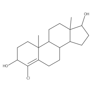 A)-4-Chloro-androst-4-ene-3,17-diol结构式
