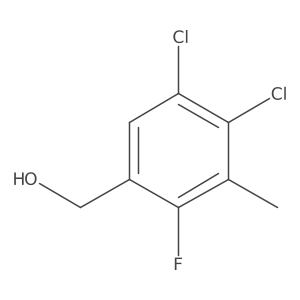 (4,5-Dichloro-2-fluoro-3-methylphenyl)methanol Structure