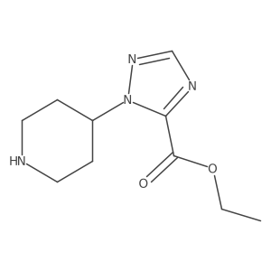 ethyl 1-(piperidin-4-yl)-1H-1,2,4-triazole-5-carboxylate Structure