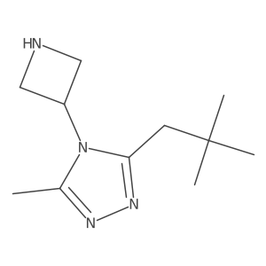 4-(azetidin-3-yl)-3-(2,2-dimethylpropyl)-5-methyl-4H-1,2,4-triazole Structure