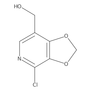 4-chloro-1,3-Dioxolo[4,5-c]pyridine-7-methanol结构式