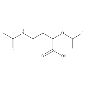 (2S)-2-(difluoromethoxy)-4-acetamidobutanoic acid结构式