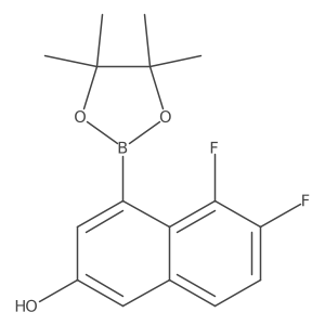 5,6-Difluoro-4-(4,4,5,5-tetramethyl-1,3,2-dioxaborolan-2-yl)-2-naphthalenol Structure