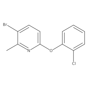 3-Bromo-6-(2-chlorophenoxy)-2-methylpyridine结构式