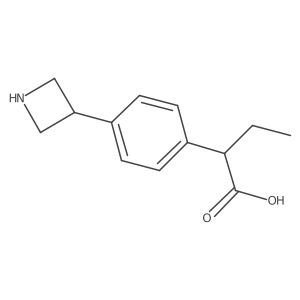 2-[4-(3-Azetidinyl)phenyl]butanoic Acid结构式