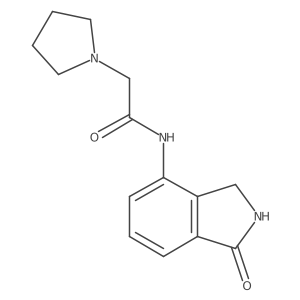 1-Pyrrolidineacetamide,n-(2,3-dihydro-1-oxo-1h-isoindol-4-yl)-结构式