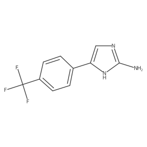 1H-Imidazol-2-amine, 5-[4-(trifluoromethyl)phenyl]- Structure
