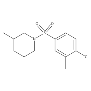 1-[(4-Chloro-3-methylphenyl)sulfonyl]-3-methylpiperidine结构式