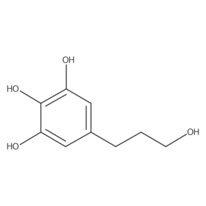 1,2,3-Benzenetriol, 5-(3-hydroxypropyl)- Structure