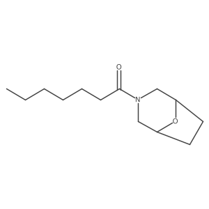 3-Heptanoyl-8-oxa-3-azabicyclo (3.2.1)octane结构式