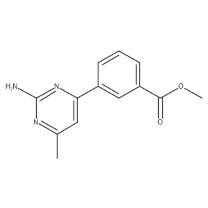 Methyl 3-(2-amino-6-methylpyrimidin-4-yl)benzoate结构式
