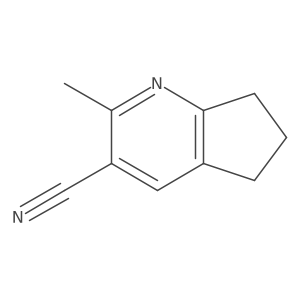 6,7-Dihydro-2-methyl-5H-cyclopenta[b]pyridine-3-carbonitrile Structure