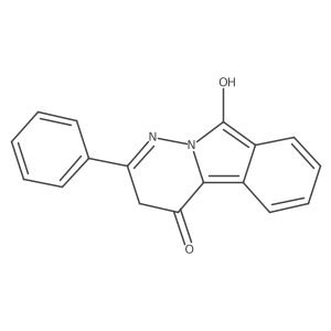 4-Hydroxy-2-phenylpyridazino[6,1-a]isoindol-9(3H)-one结构式