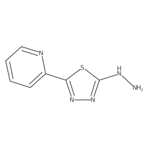 2-(5-Hydrazinyl-1,3,4-thiadiazol-2-yl)pyridine结构式