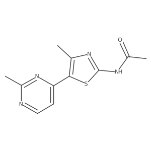 N-[4-Methyl-5-(2-methyl-pyrimidin-4-yl)-thiazol-2-yl]-acetamide Structure