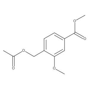 Methyl 4-[(acetyloxy)methyl]-3-methoxybenzoate结构式