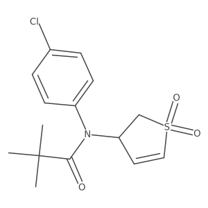 N-(4-chlorophenyl)-N-(1,1-dioxido-2,3-dihydrothiophen-3-yl)pivalamide Structure