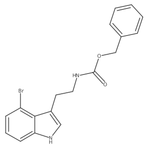 benzyl N-[2-(4-bromo-1H-indol-3-yl)ethyl]carbamate Structure