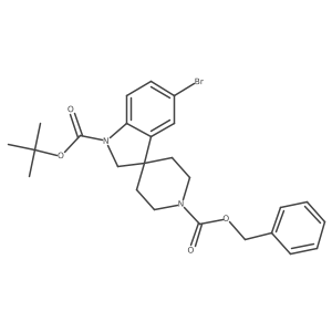 1-N-Boc-5-Bromo-3-spiro(N'-cbZ-piperidin-4-yl)indoline Structure