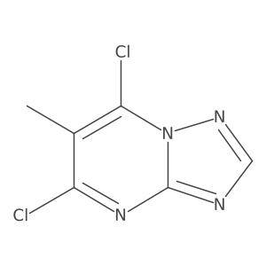 5,7-Dichloro-6-methyl-[1,2,4]triazolo[1,5-a]pyrimidine结构式