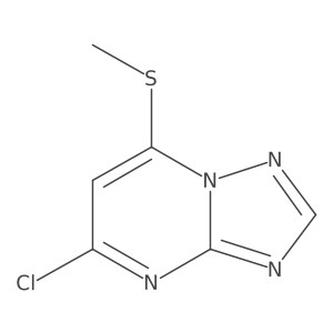 5-Chloro-7-(methylthio)[1,2,4]triazolo[1,5-a]pyrimidine结构式
