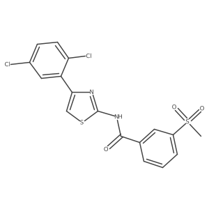 N-(4-(2,5-dichlorophenyl)thiazol-2-yl)-3-(methylsulfonyl)benzamide结构式