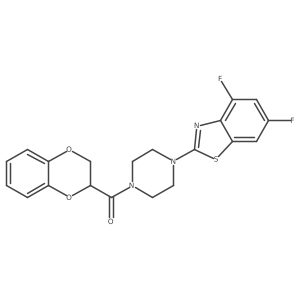 (4-(4,6-Difluorobenzo[d]thiazol-2-yl)piperazin-1-yl)(2,3-dihydrobenzo[b][1,4]dioxin-2-yl)methanone Structure