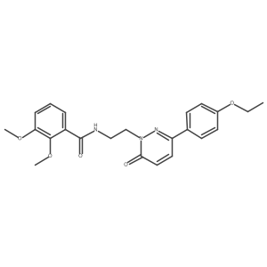 N-(2-(3-(4-ethoxyphenyl)-6-oxopyridazin-1(6H)-yl)ethyl)-2,3-dimethoxybenzamide结构式