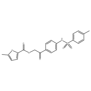 2-[4-(4-Methylbenzenesulfonamido)phenyl]-2-oxoethyl 5-methylfuran-2-carboxylate结构式