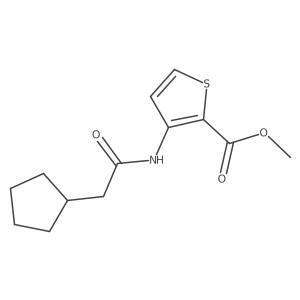Methyl 3-(2-cyclopentylacetamido)thiophene-2-carboxylate Structure