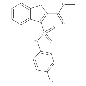 Methyl 3-[(4-bromophenyl)sulfamoyl]-1-benzothiophene-2-carboxylate Structure